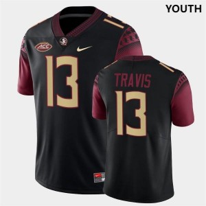 Youth Florida ST #13 Jordan Travis Black College Football Jerseys 654598-734