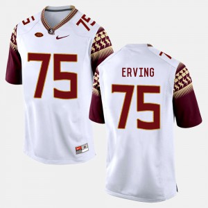 Men Florida State #75 Cameron Erving White College Football Jersey 960672-580