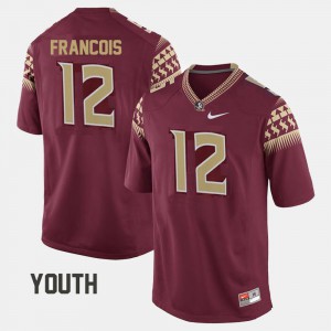Youth Florida State Seminoles #12 Deondre Francois Red College Football Jersey 962991-531
