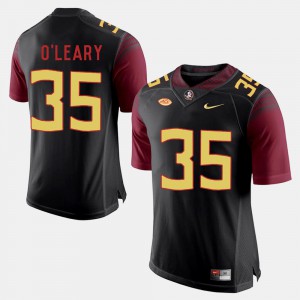 For Men Seminoles #35 Nick O'Leary Black College Football Jersey 676368-647