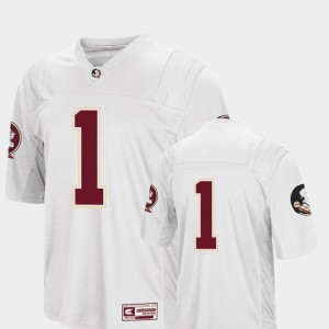 For Men's Florida State #1 White College Football Colosseum Jersey 730508-717